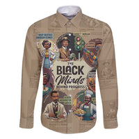 The Black Minds Behind Progress Family Matching Long Sleeve Bodycon Dress and Hawaiian Shirt Africa Black Invention - Wonder Print Shop