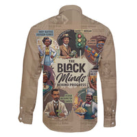 The Black Minds Behind Progress Family Matching Off The Shoulder Long Sleeve Dress and Hawaiian Shirt Africa Black Invention - Wonder Print Shop