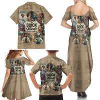 The Black Minds Behind Progress Family Matching Summer Maxi Dress and Hawaiian Shirt Africa Black Invention - Wonder Print Shop
