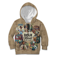 The Black Minds Behind Progress Kid Hoodie Africa Black Invention - Wonder Print Shop