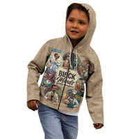 The Black Minds Behind Progress Kid Hoodie Africa Black Invention - Wonder Print Shop