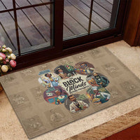 The Black Minds Behind Progress Rubber Doormat Africa Black Invention - Wonder Print Shop