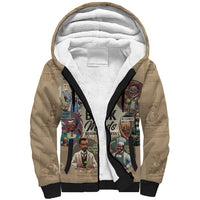 The Black Minds Behind Progress Sherpa Hoodie Africa Black Invention - Wonder Print Shop