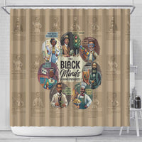 The Black Minds Behind Progress Shower Curtain Africa Black Invention