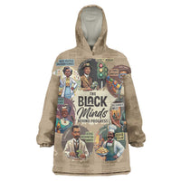 The Black Minds Behind Progress Wearable Blanket Hoodie Africa Black Invention - Wonder Print Shop