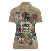 The Black Minds Behind Progress Women Polo Shirt Africa Black Invention - Wonder Print Shop