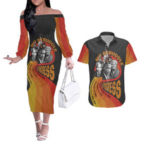 No Struggle No Progress Couples Matching Off The Shoulder Long Sleeve Dress and Hawaiian Shirt Civil Rights Leaders - Wonder Print Shop