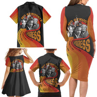 No Struggle No Progress Family Matching Long Sleeve Bodycon Dress and Hawaiian Shirt Civil Rights Leaders - Wonder Print Shop