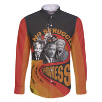 No Struggle No Progress Family Matching Off The Shoulder Long Sleeve Dress and Hawaiian Shirt Civil Rights Leaders - Wonder Print Shop