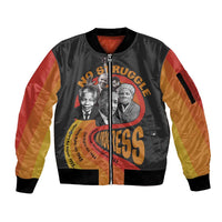 No Struggle No Progress Sleeve Zip Bomber Jacket Civil Rights Leaders - Wonder Print Shop