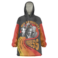 No Struggle No Progress Wearable Blanket Hoodie Civil Rights Leaders - Wonder Print Shop