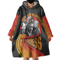 No Struggle No Progress Wearable Blanket Hoodie Civil Rights Leaders - Wonder Print Shop
