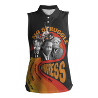 No Struggle No Progress Women Sleeveless Polo Shirt Civil Rights Leaders - Wonder Print Shop