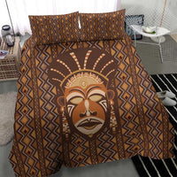 African Mask Printed Mudcloth Bedding Set - Wonder Print Shop