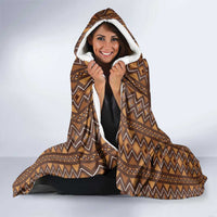African Mask Printed Mudcloth Hooded Blanket