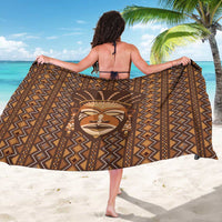 African Mask Printed Mudcloth Sarong - Wonder Print Shop