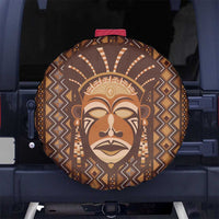 African Mask Printed Mudcloth Spare Tire Cover - Wonder Print Shop