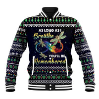 Dragonfly Angel Baseball Jacket As Long As I Breathe You'll Be Remembered - Wonder Print Shop