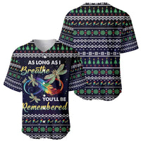 Dragonfly Angel Baseball Jersey As Long As I Breathe You'll Be Remembered - Wonder Print Shop