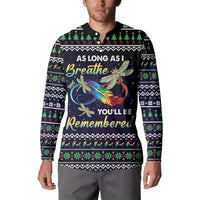 Dragonfly Angel Button Sweatshirt As Long As I Breathe You'll Be Remembered - Wonder Print Shop