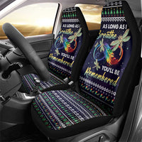 Dragonfly Angel Car Seat Cover As Long As I Breathe You'll Be Remembered - Wonder Print Shop