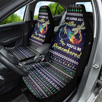 Dragonfly Angel Car Seat Cover As Long As I Breathe You'll Be Remembered - Wonder Print Shop