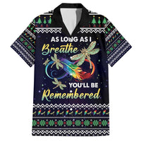 Dragonfly Angel Family Matching Summer Maxi Dress and Hawaiian Shirt As Long As I Breathe You'll Be Remembered - Wonder Print Shop