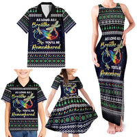 Dragonfly Angel Family Matching Tank Maxi Dress and Hawaiian Shirt As Long As I Breathe You'll Be Remembered - Wonder Print Shop