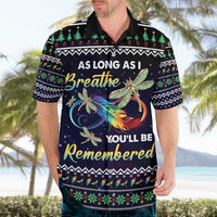 Dragonfly Angel Hawaiian Shirt As Long As I Breathe You'll Be Remembered - Wonder Print Shop
