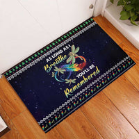 Dragonfly Angel Rubber Doormat As Long As I Breathe You'll Be Remembered - Wonder Print Shop
