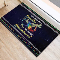 Dragonfly Angel Rubber Doormat As Long As I Breathe You'll Be Remembered - Wonder Print Shop