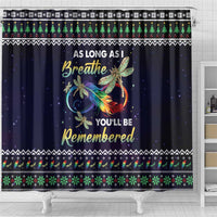 Dragonfly Angel Shower Curtain As Long As I Breathe You'll Be Remembered