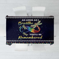Dragonfly Angel Tablecloth As Long As I Breathe You'll Be Remembered - Wonder Print Shop
