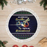 Dragonfly Angel Tree Skirt As Long As I Breathe You'll Be Remembered - Wonder Print Shop