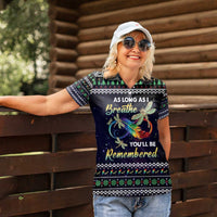 Dragonfly Angel Women Polo Shirt As Long As I Breathe You'll Be Remembered - Wonder Print Shop