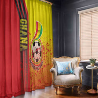 Ghana Football Window Curtain Black Stars Soccer - Road To Champion - Wonder Print Shop