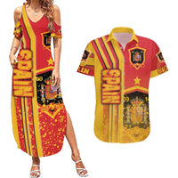 Spain Football Couples Matching Summer Maxi Dress and Hawaiian Shirt La Roja Soccer - Road To Champion