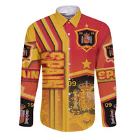 Spain Football Family Matching Off Shoulder Maxi Dress and Hawaiian Shirt La Roja Soccer - Road To Champion - Wonder Print Shop