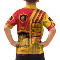 Spain Football Family Matching Short Sleeve Bodycon Dress and Hawaiian Shirt La Roja Soccer - Road To Champion - Wonder Print Shop