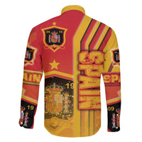 Spain Football Family Matching Short Sleeve Bodycon Dress and Hawaiian Shirt La Roja Soccer - Road To Champion - Wonder Print Shop