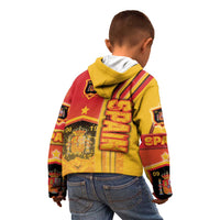 Spain Football Kid Hoodie La Roja Soccer - Road To Champion - Wonder Print Shop