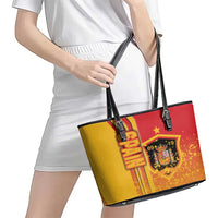 Spain Football Leather Tote Bag La Roja Soccer - Road To Champion