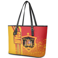 Spain Football Leather Tote Bag La Roja Soccer - Road To Champion