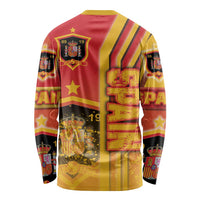 Spain Football Long Sleeve Shirt La Roja Soccer - Road To Champion - Wonder Print Shop