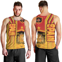 Spain Football Men Tank Top La Roja Soccer - Road To Champion - Wonder Print Shop