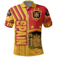 Spain Football Polo Shirt La Roja Soccer - Road To Champion - Wonder Print Shop