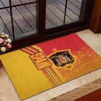 Spain Football Rubber Doormat La Roja Soccer - Road To Champion - Wonder Print Shop