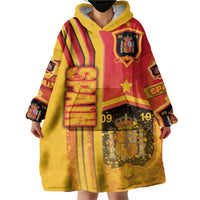 Spain Football Wearable Blanket Hoodie La Roja Soccer - Road To Champion - Wonder Print Shop