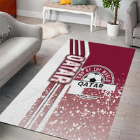 Qatar Football Area Rug The Maroons Soccer - Road To Champion - Wonder Print Shop