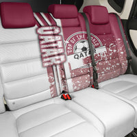 Qatar Football Back Car Seat Cover The Maroons Soccer - Road To Champion - Wonder Print Shop